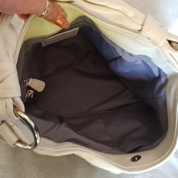 Coach Lite Beige Leather  Satch Bag - Picture 5 of 8